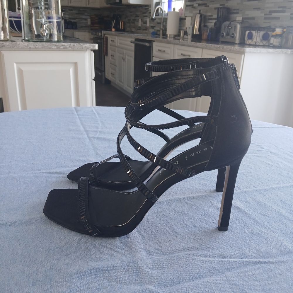Gianni Bini Black Strappy Heels - Picture 3 of 4